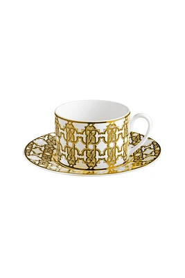 Monogram Gold 2 Tea Cups In Gift Box
