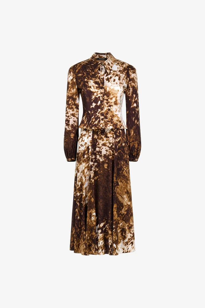 Appaloosa Print Shirt Dress