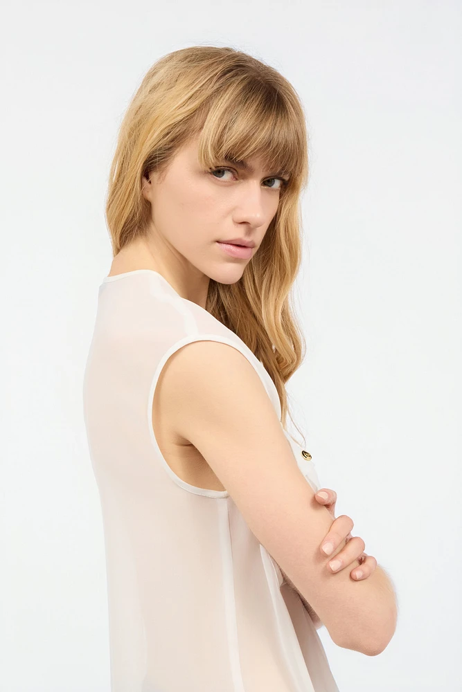 See-Through Sleeveless Top