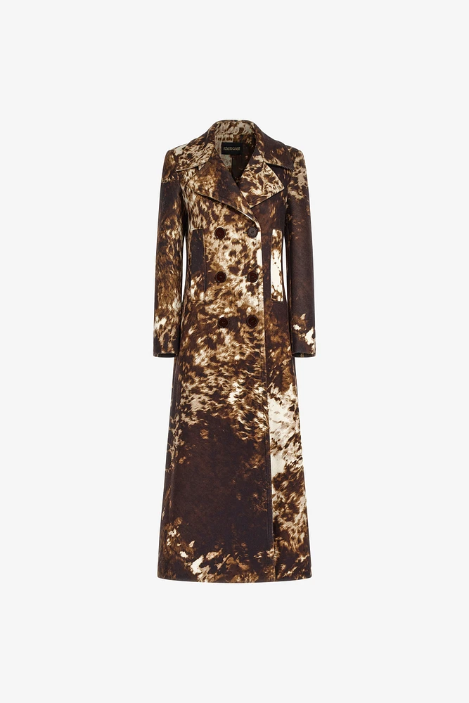 Appaloosa Print double-breasted Trench