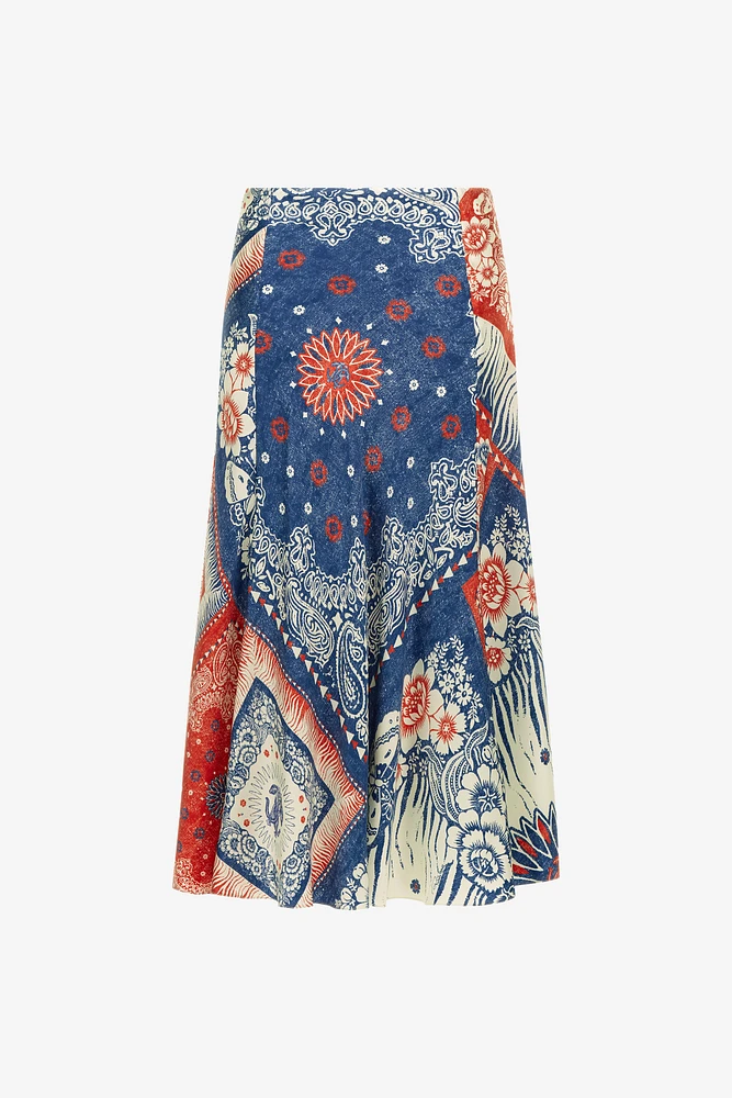 Bandana Print Skirt