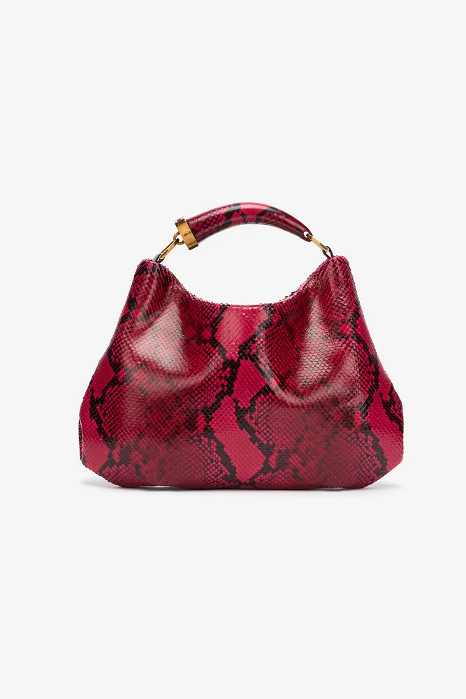Python-Print Hobo Bag