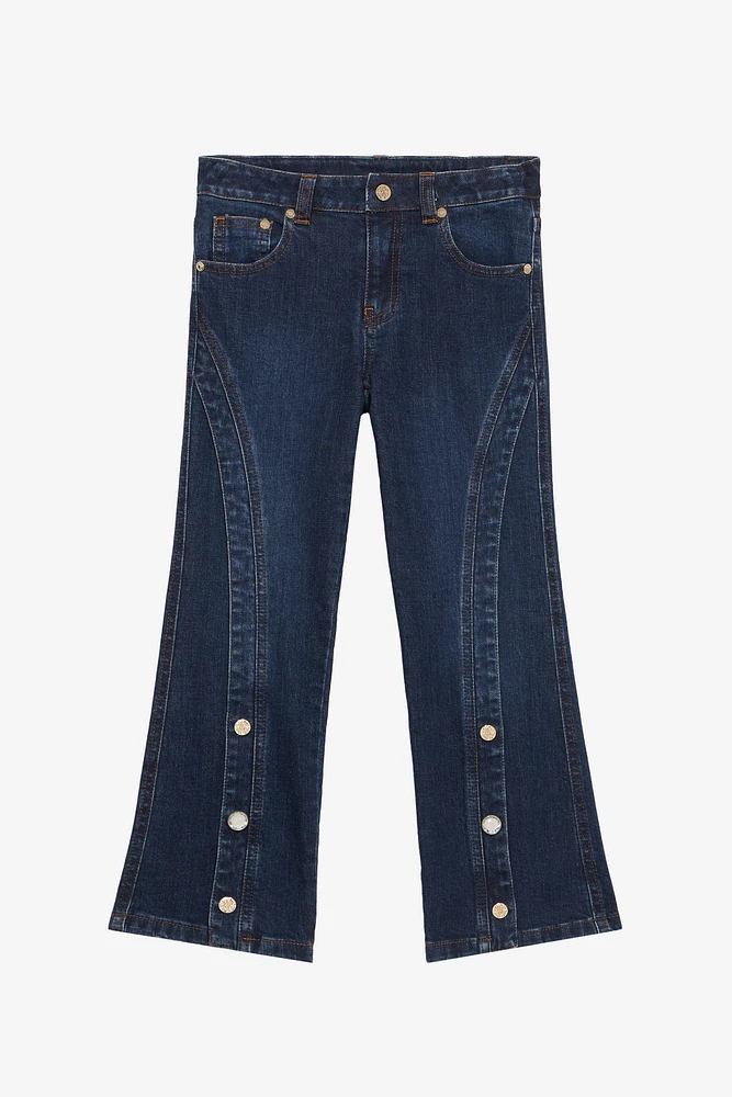 Jeans With Rhinestone RC Monogram