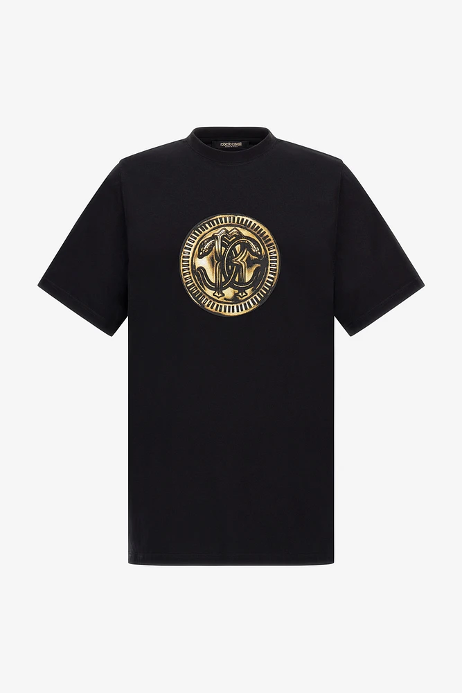 T-shirt with printed logo