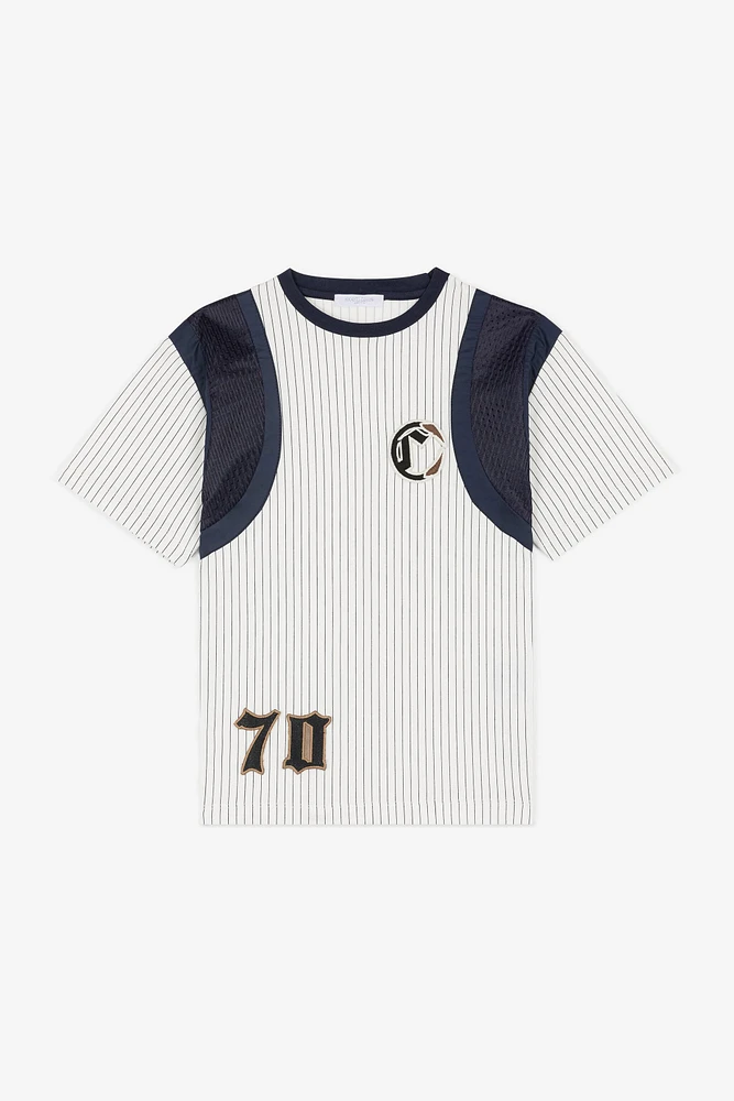 C Logo-Appliqué Striped T-Shirt