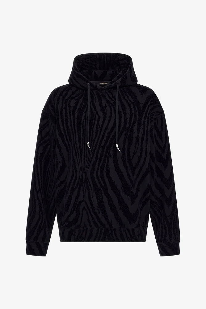 Zebra print sweatshirt