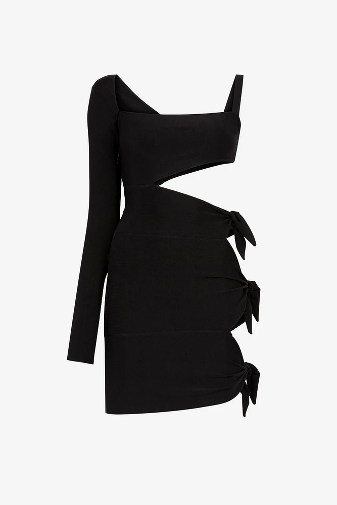 Cut out-detail mini dress