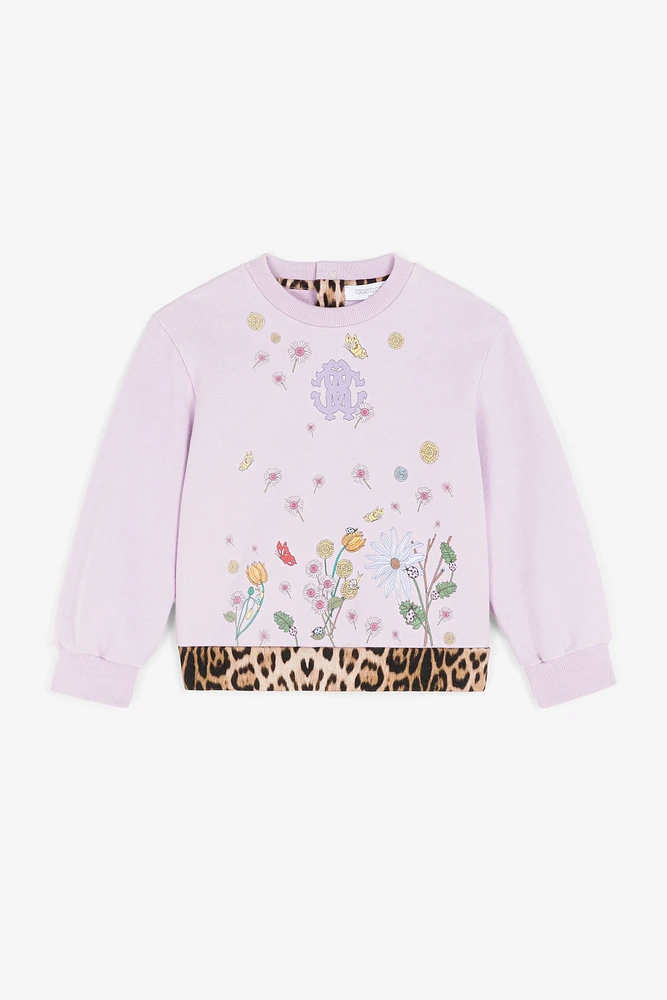 RC Monogram Cotton Sweatshirt