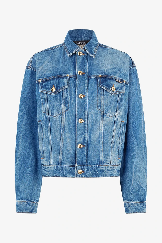 Denim Jacket With Logo