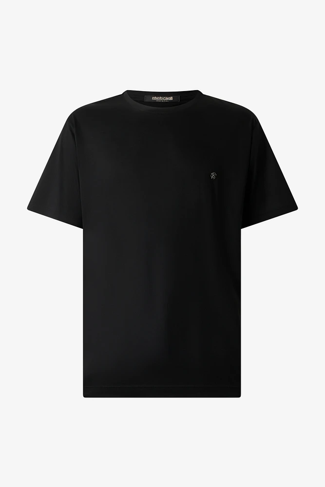 T-Shirt With Mirror Snake Monogram