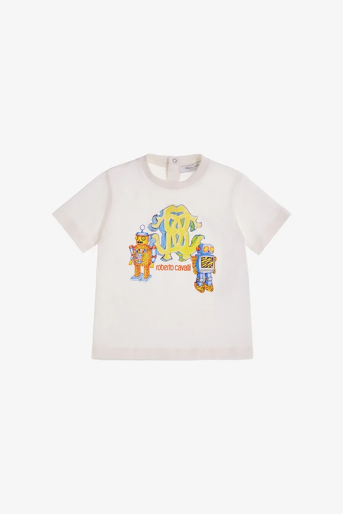 T-shirt with Monogram RC and Robot