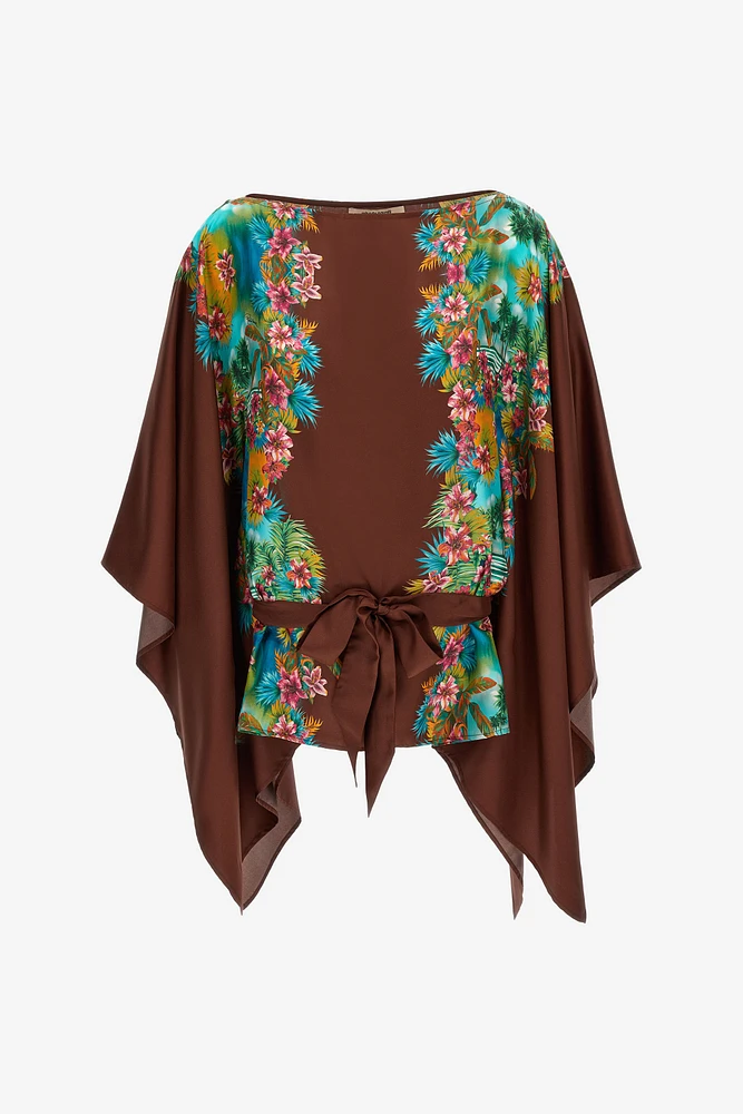 Hawaii Print Silk Shirt
