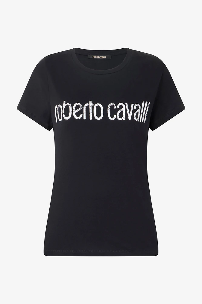 T-Shirt With Used Logo