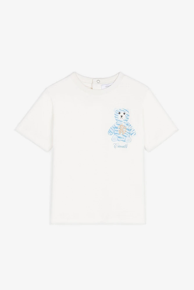 Teddy-Print Cotton T-Shirt