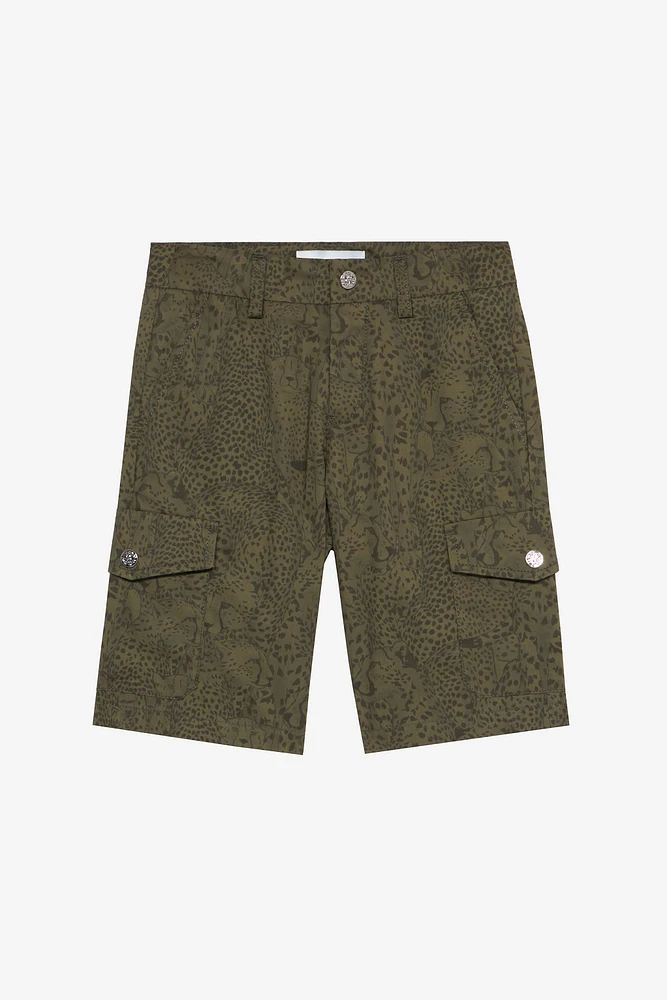 Cheetah-Print Shorts