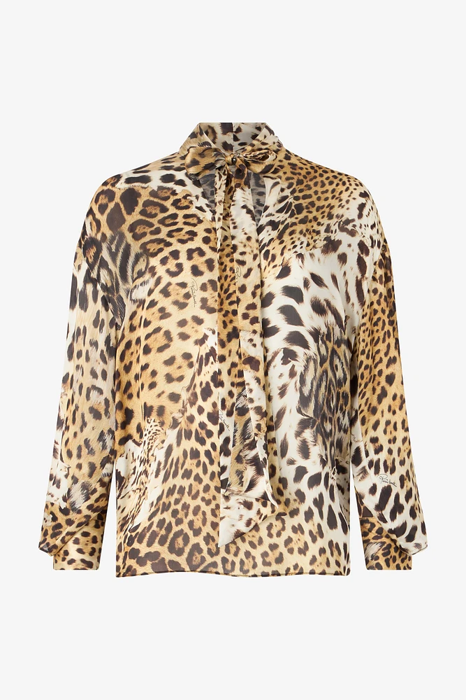 Shirt With Jaguar Skin Print