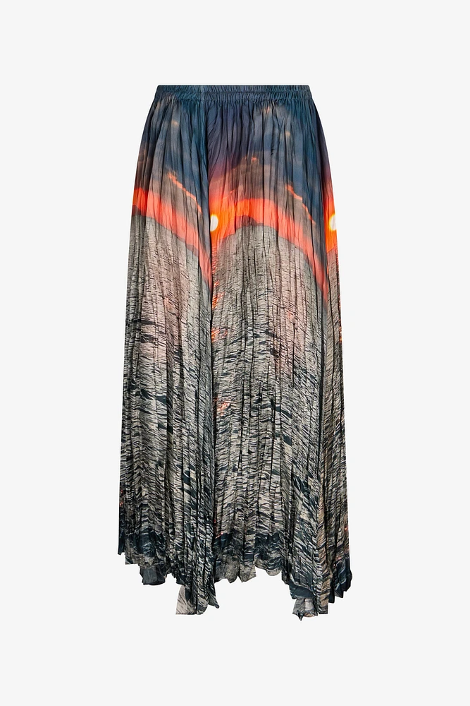 Sunrise Print Skirt