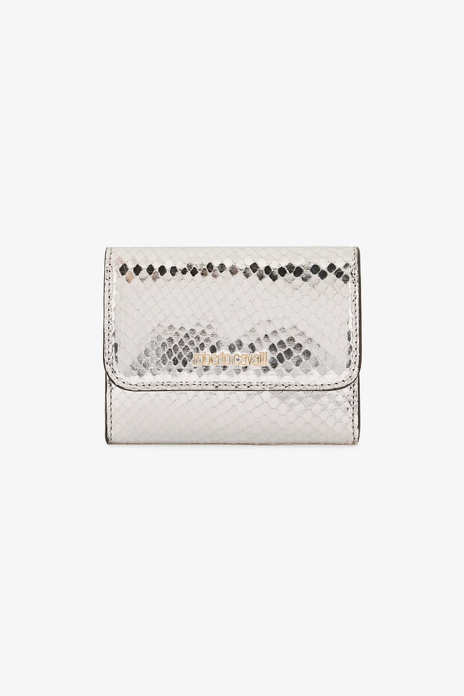 Laminated Cardholder with Snake Print