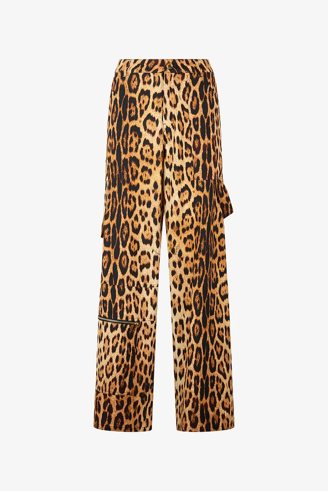Pants With Jaguar Skin Print