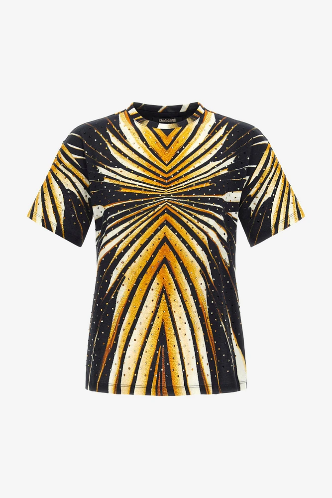 T-shirt with Ray of Gold print