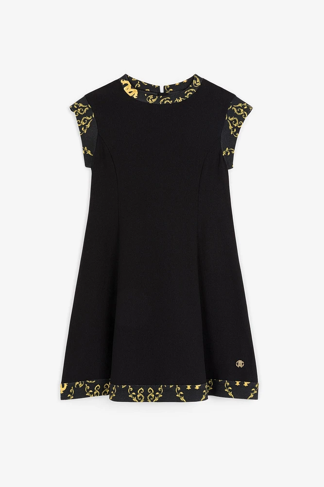 Baroque-Print Dress