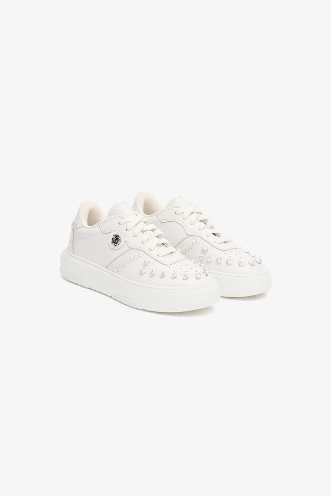 Sneakers With Embossed Inserts