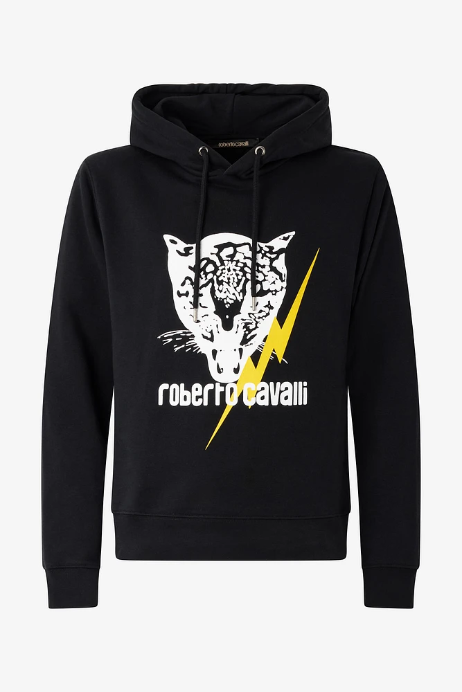 Sweatshirt with Jaguar and Lightning
