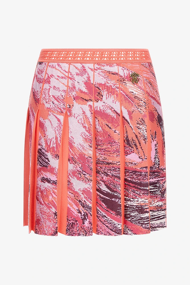 Plumange Print Mini Skirt