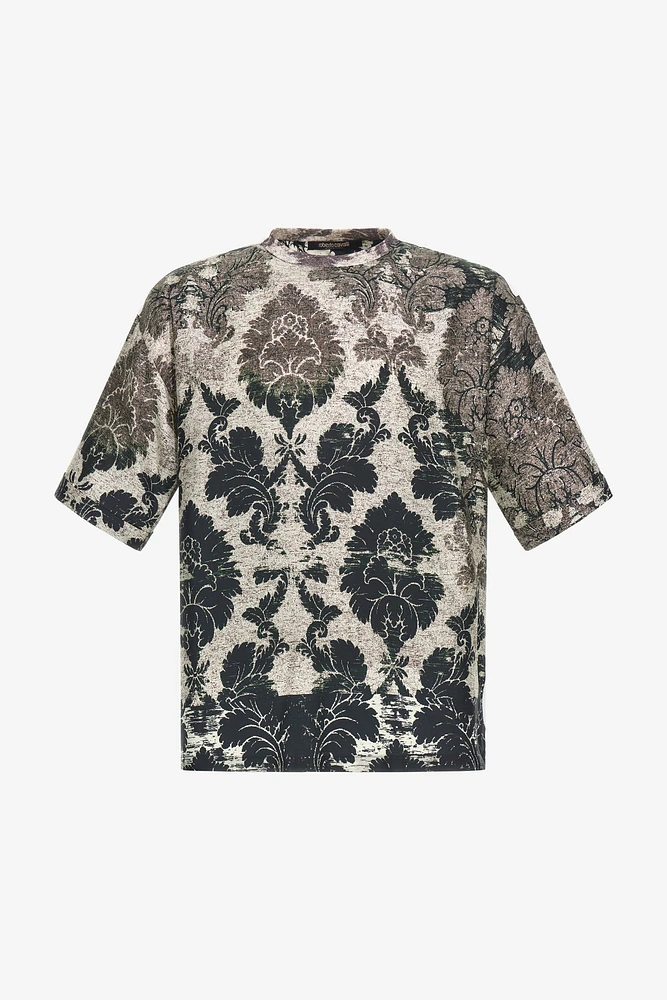Broccato Print T-Shirt