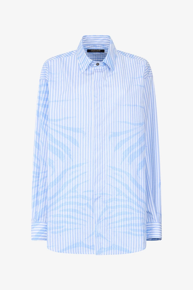 Striped Shirt With Zebra Pattern