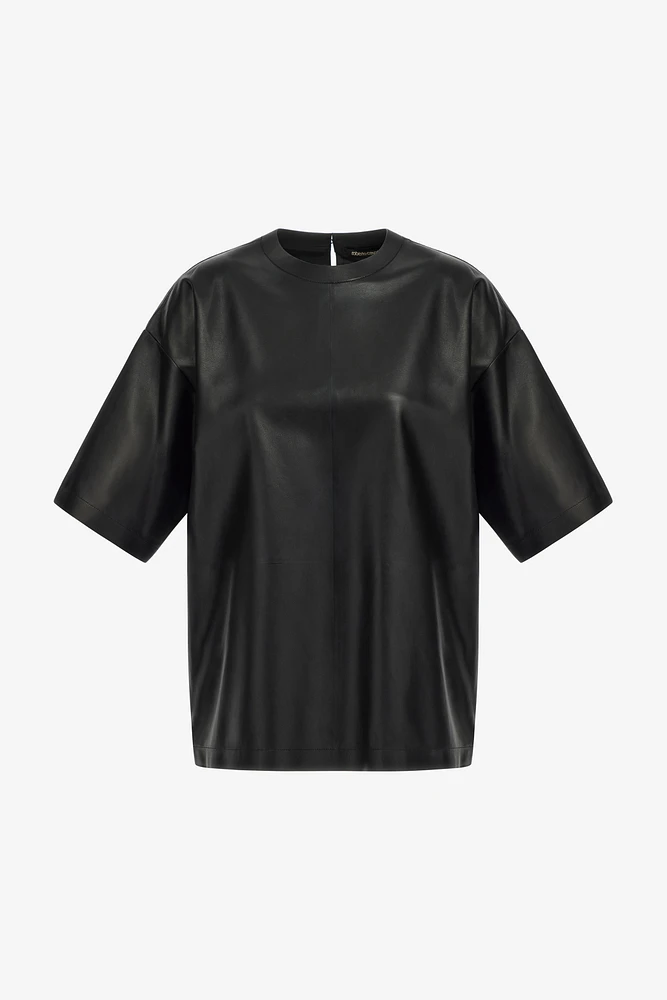 Leather T-shirt