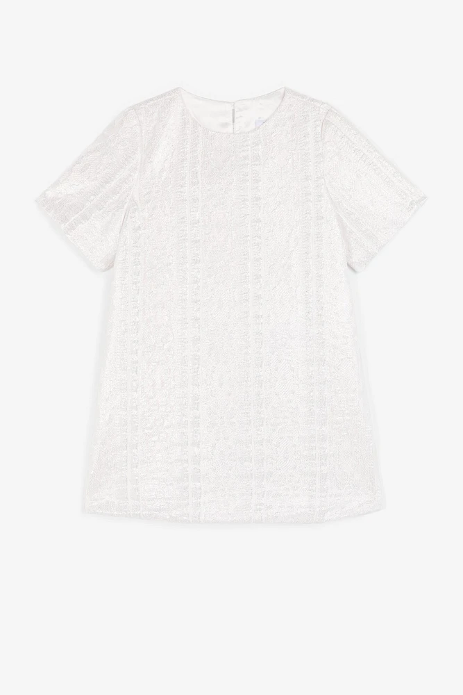 Metallic-Jacquard Dress