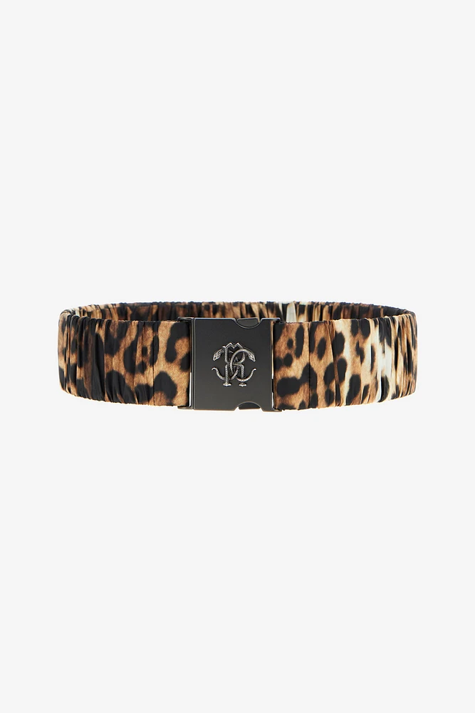 Belt with Leopard Print