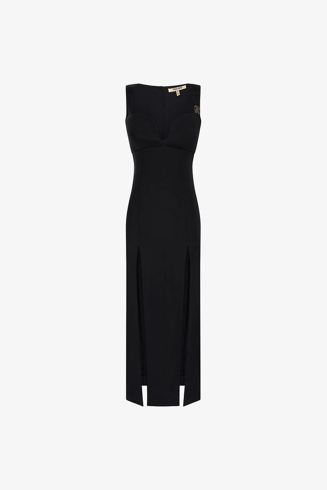 Midi dress with slits