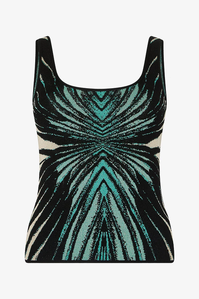 Ray Of Sea Print Top