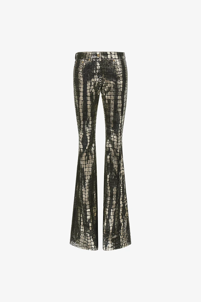 Crocodile Effect Pants