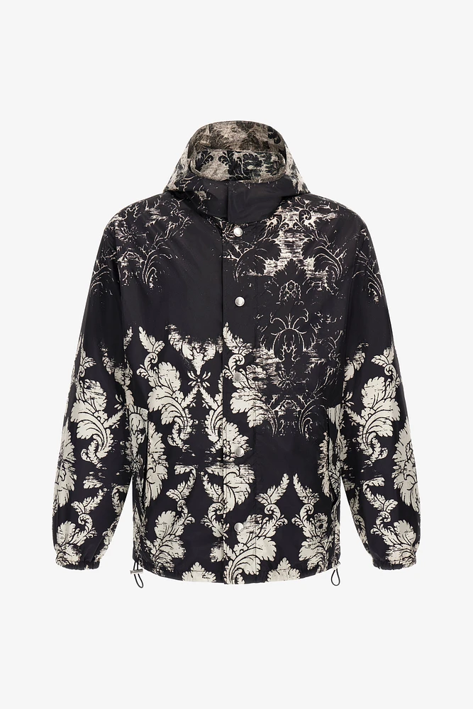 Broccato Print Bomber Jacket