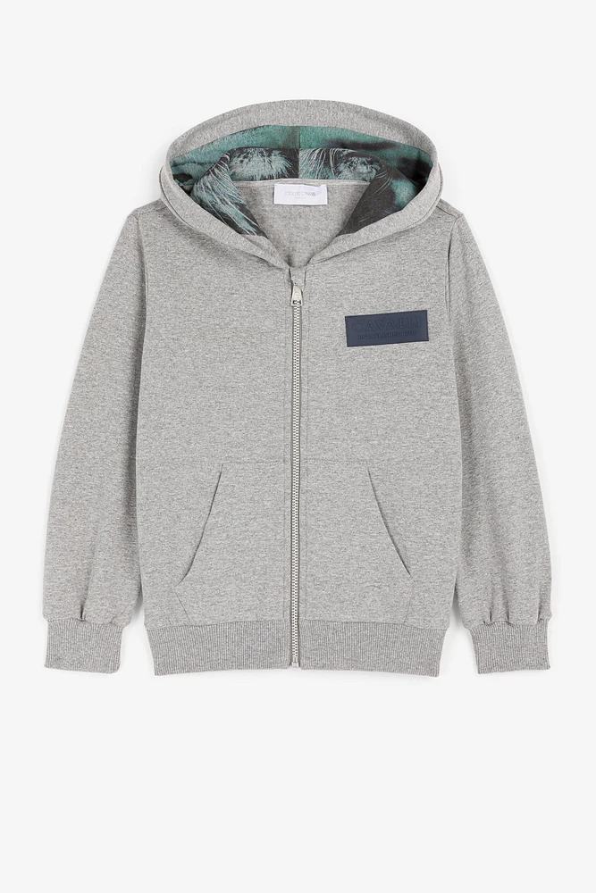 Logo-Appliqué Zip Hoodie