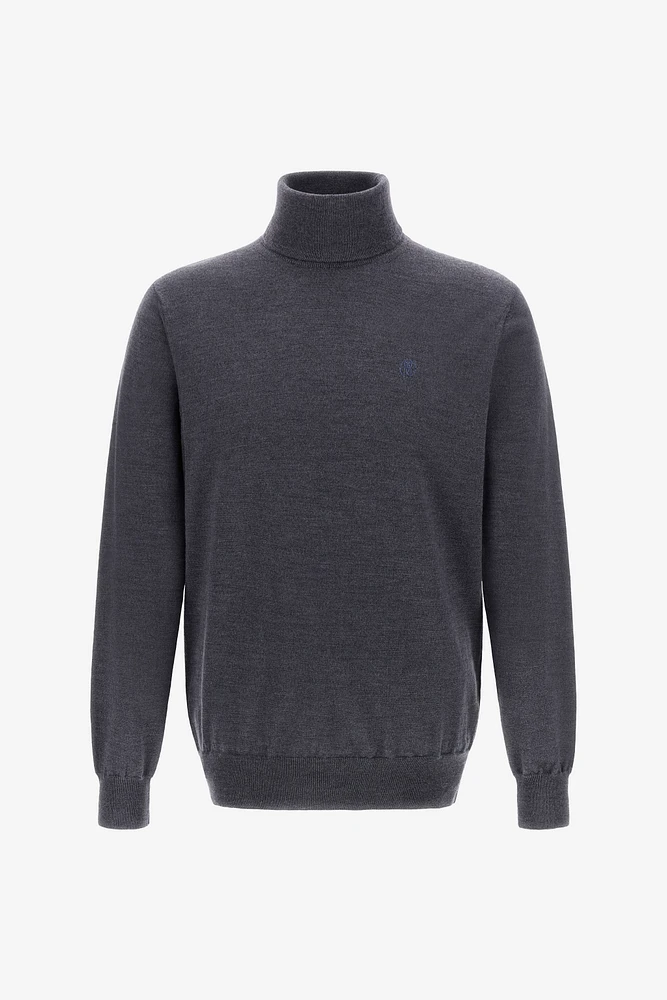 Turtleneck sweater with RC
