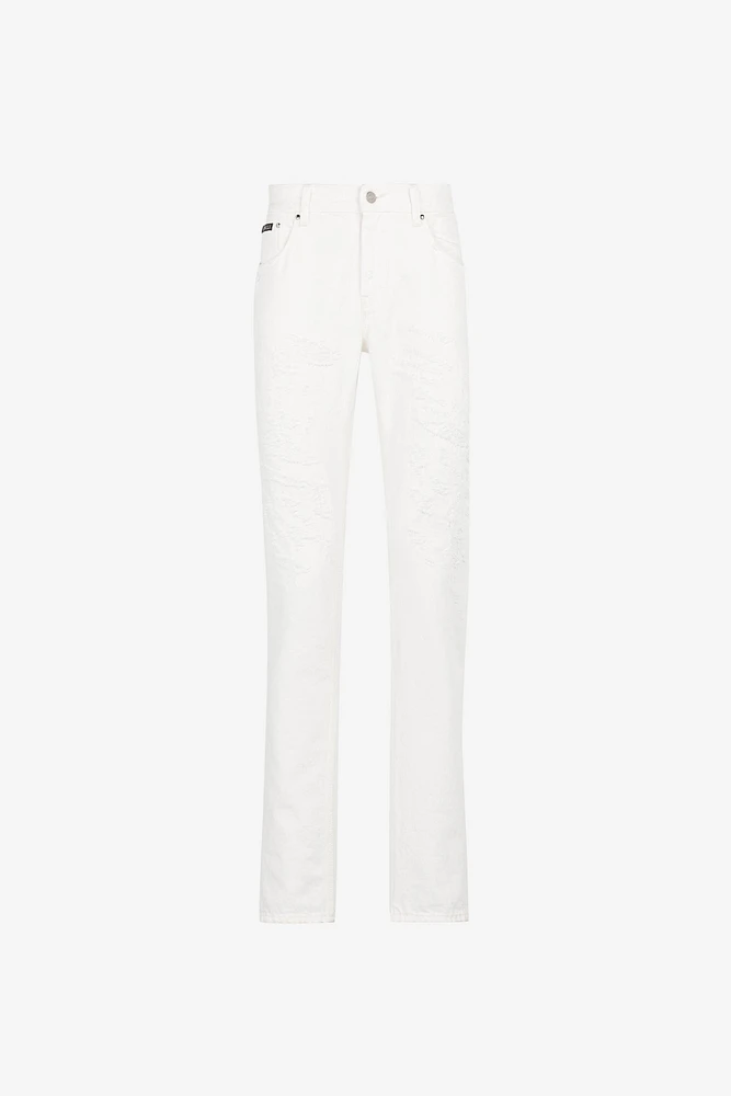 Straight-leg jeans