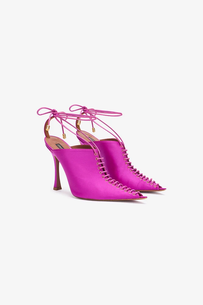 Lace-Up Mules