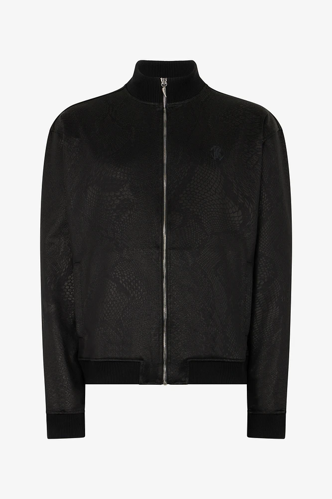 Full-Zip Sweatshirt With Python Print