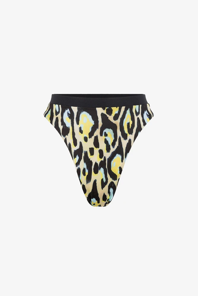 Jaguar-print bikini bottoms