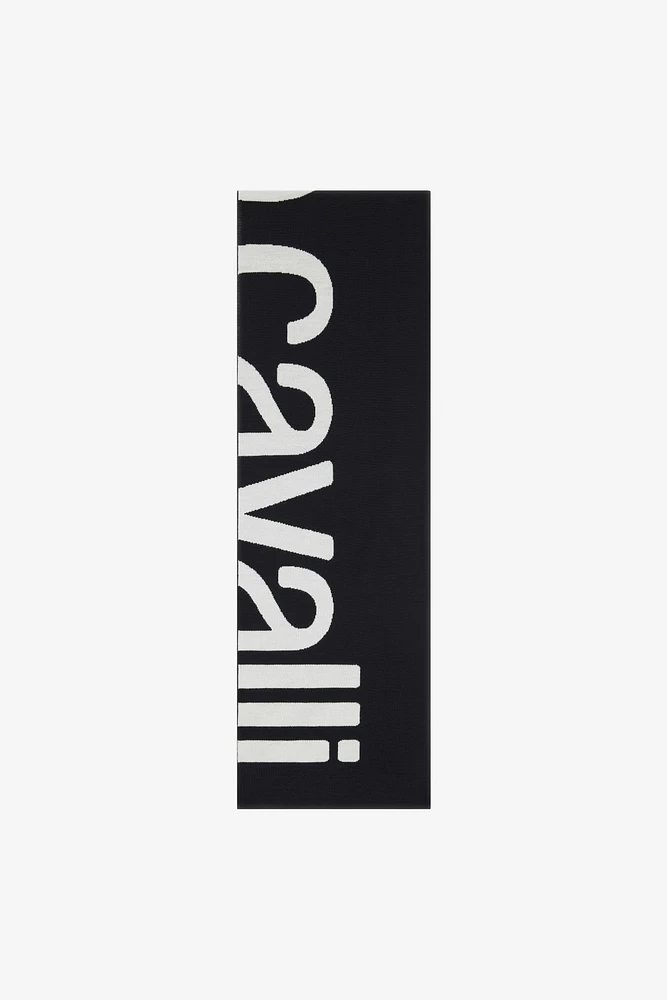 Wool Blend Scarf with Logo