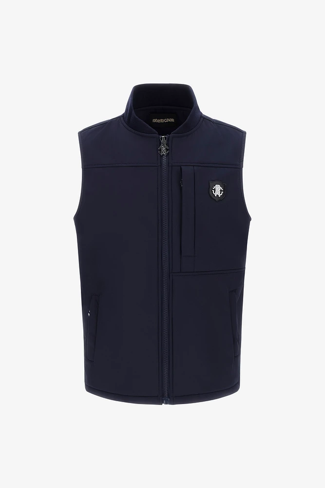 Padded vest with logo