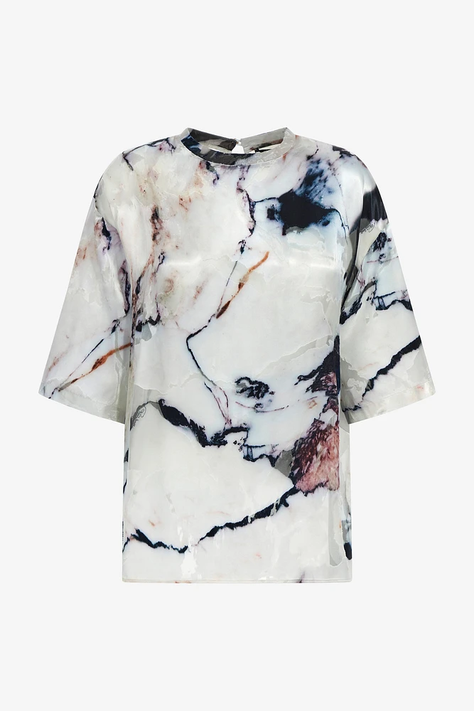 Marble Print T-shirt