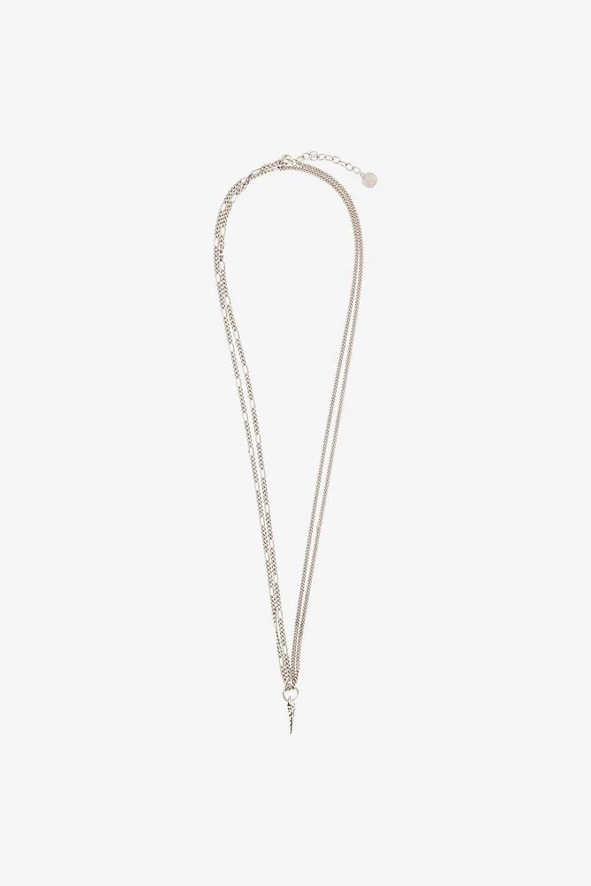 Double Necklace with Fang Pendant
