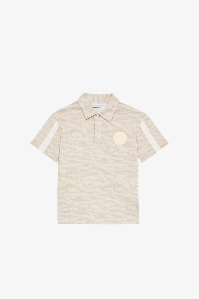 Polo-Shirt With Tiger Skin Print