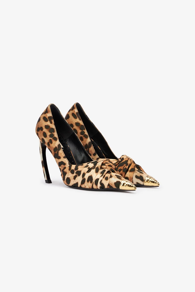 Slingback Le Pettegole Leopard print