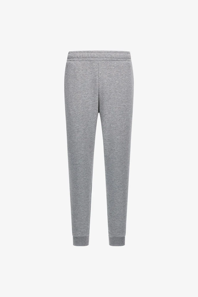Grey Trousers Joggers With Logo